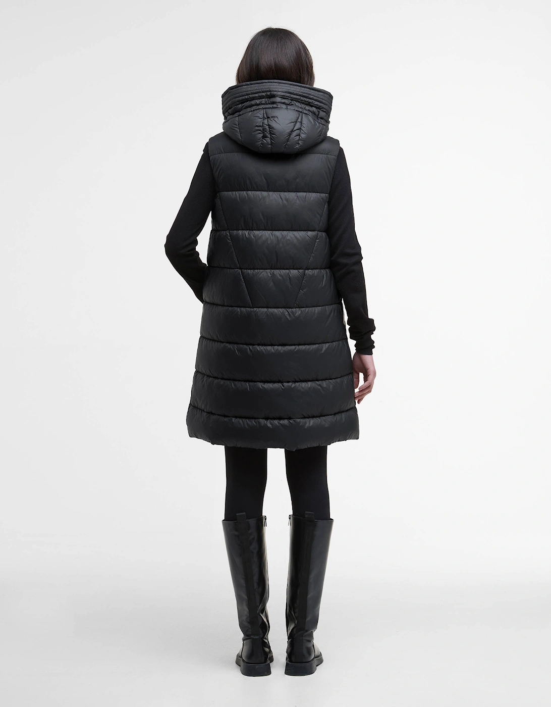 Cecilla Womens Puffer Gilet - Black