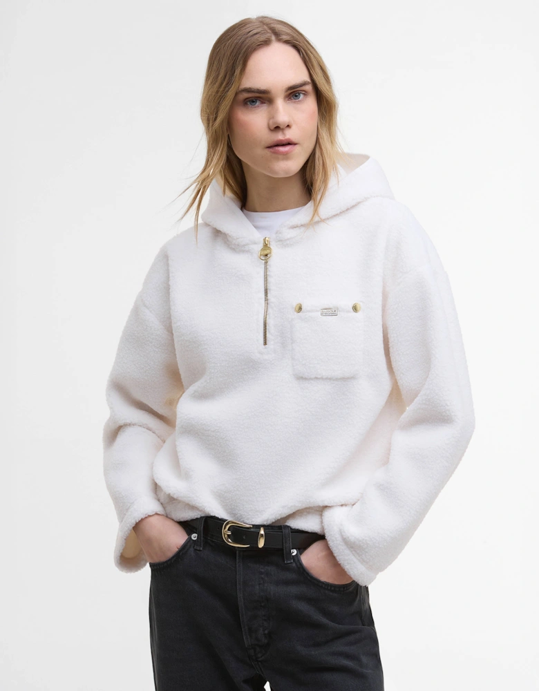 Lola Womens Fleece Hoodie - Off White