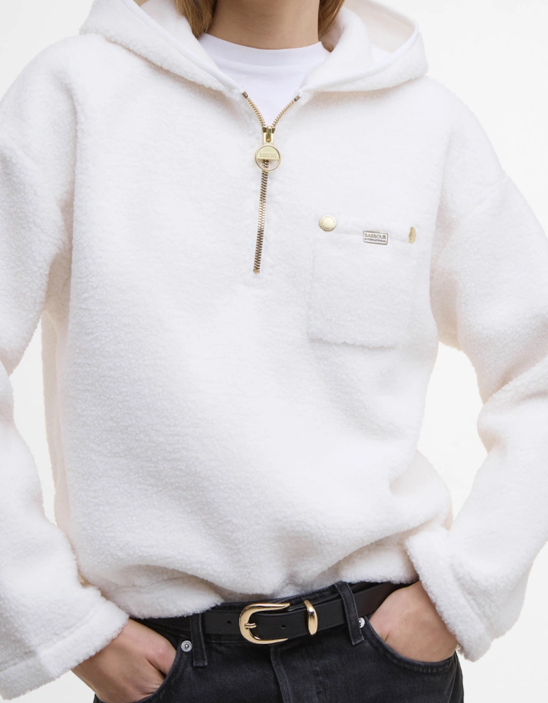 Lola Womens Fleece Hoodie - Off White