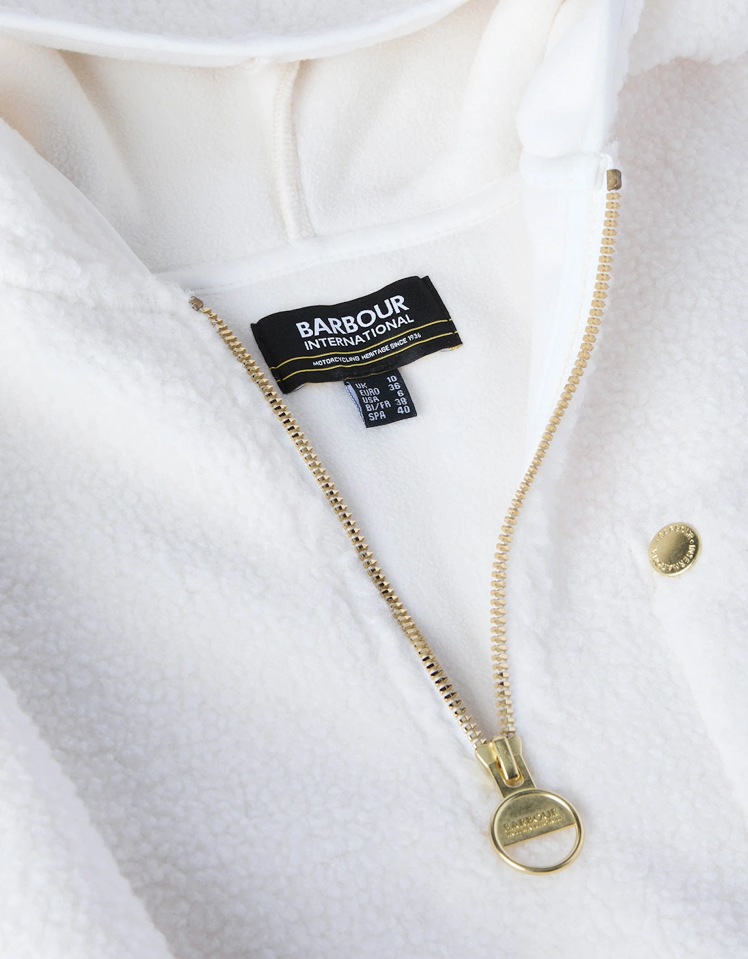 Lola Womens Fleece Hoodie - Off White