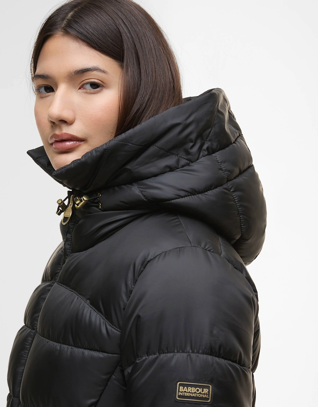 Cher Womens Puffer Jacket - Black