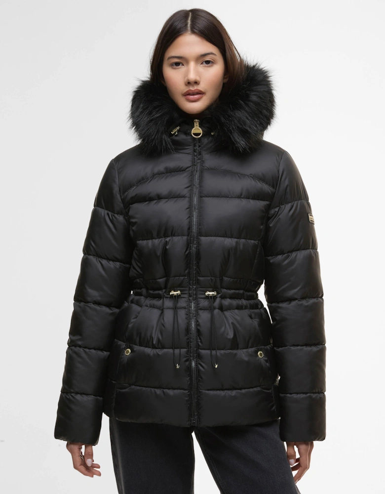 Cher Womens Puffer Jacket - Black