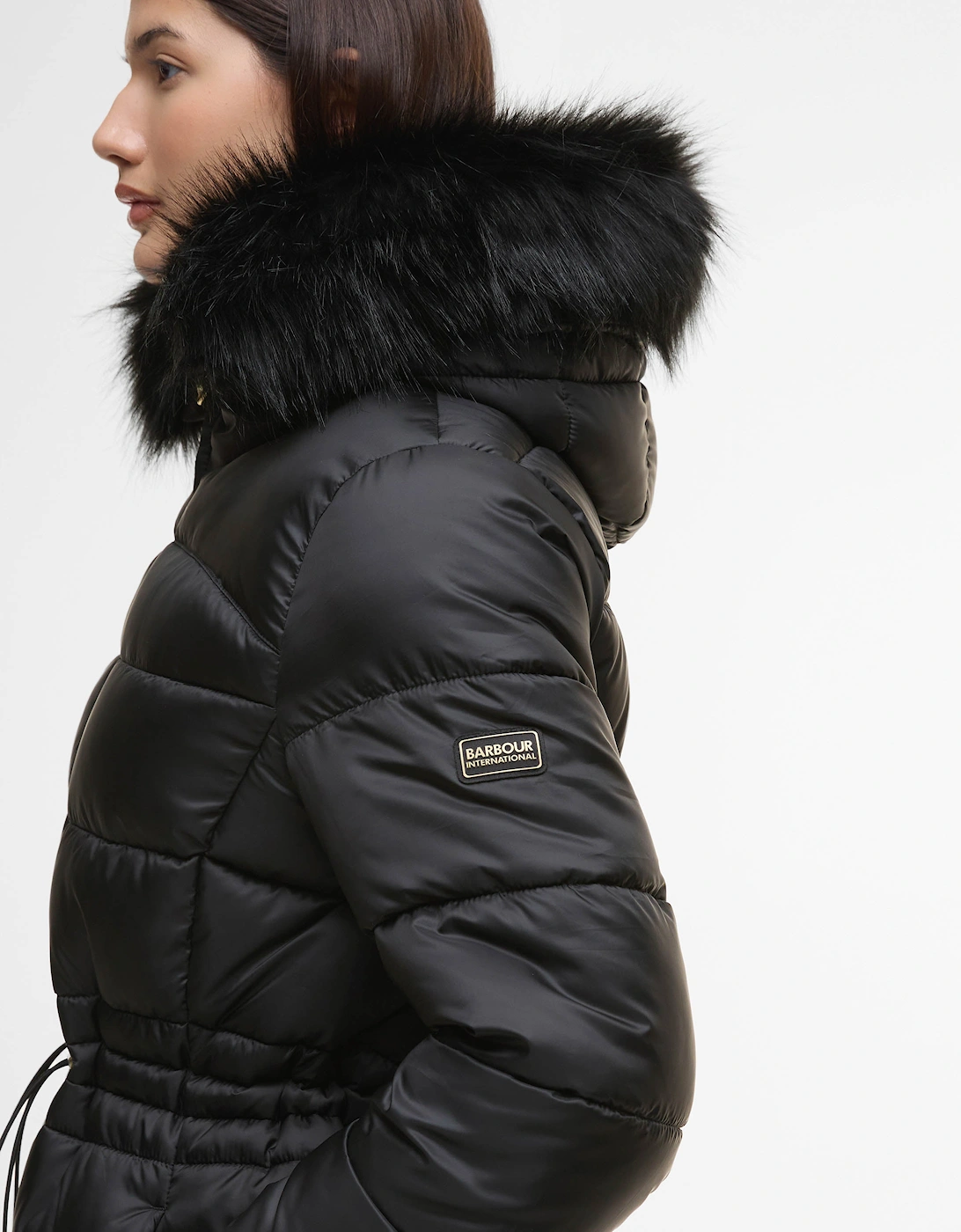 Cher Womens Puffer Jacket - Black