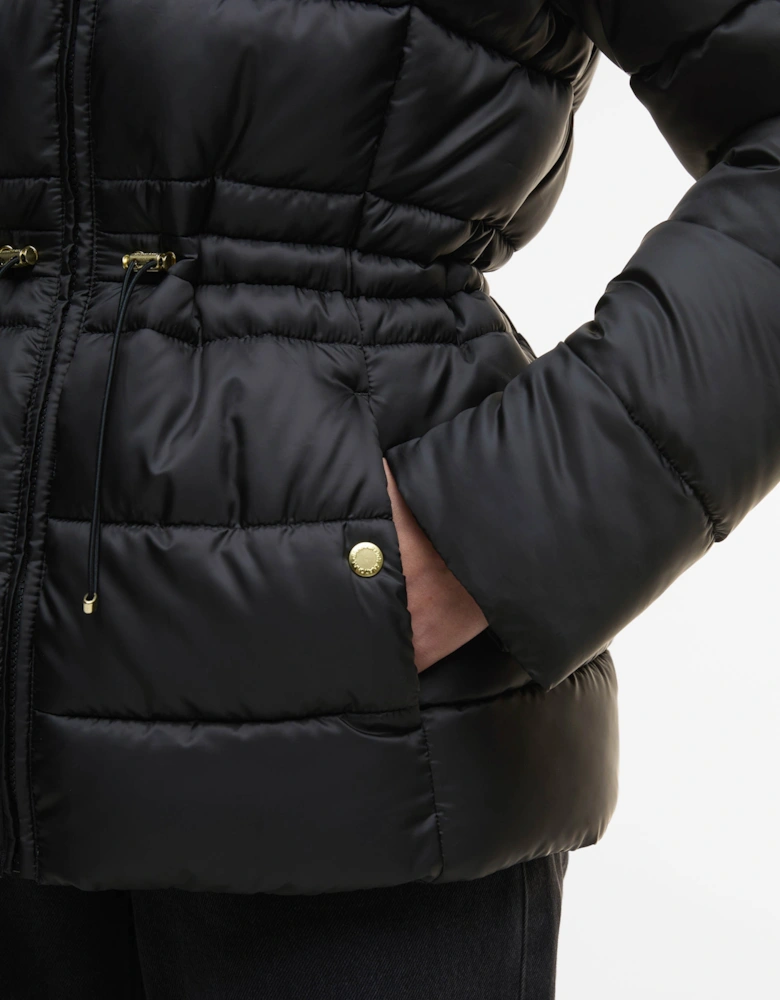 Cher Womens Puffer Jacket - Black