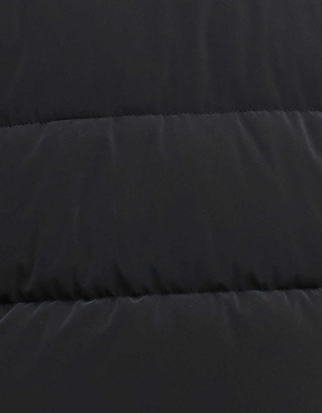 Hudson Womens Faux Velvet Puffer Jacket - Black