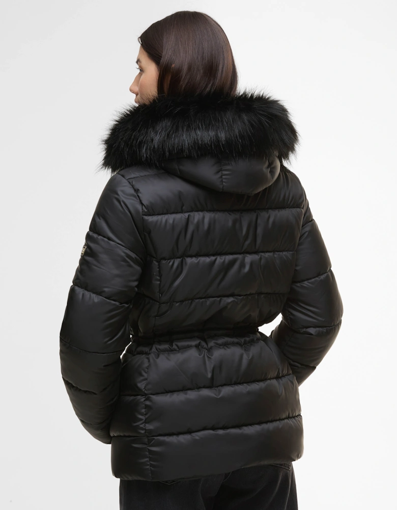 Cher Womens Puffer Jacket - Black