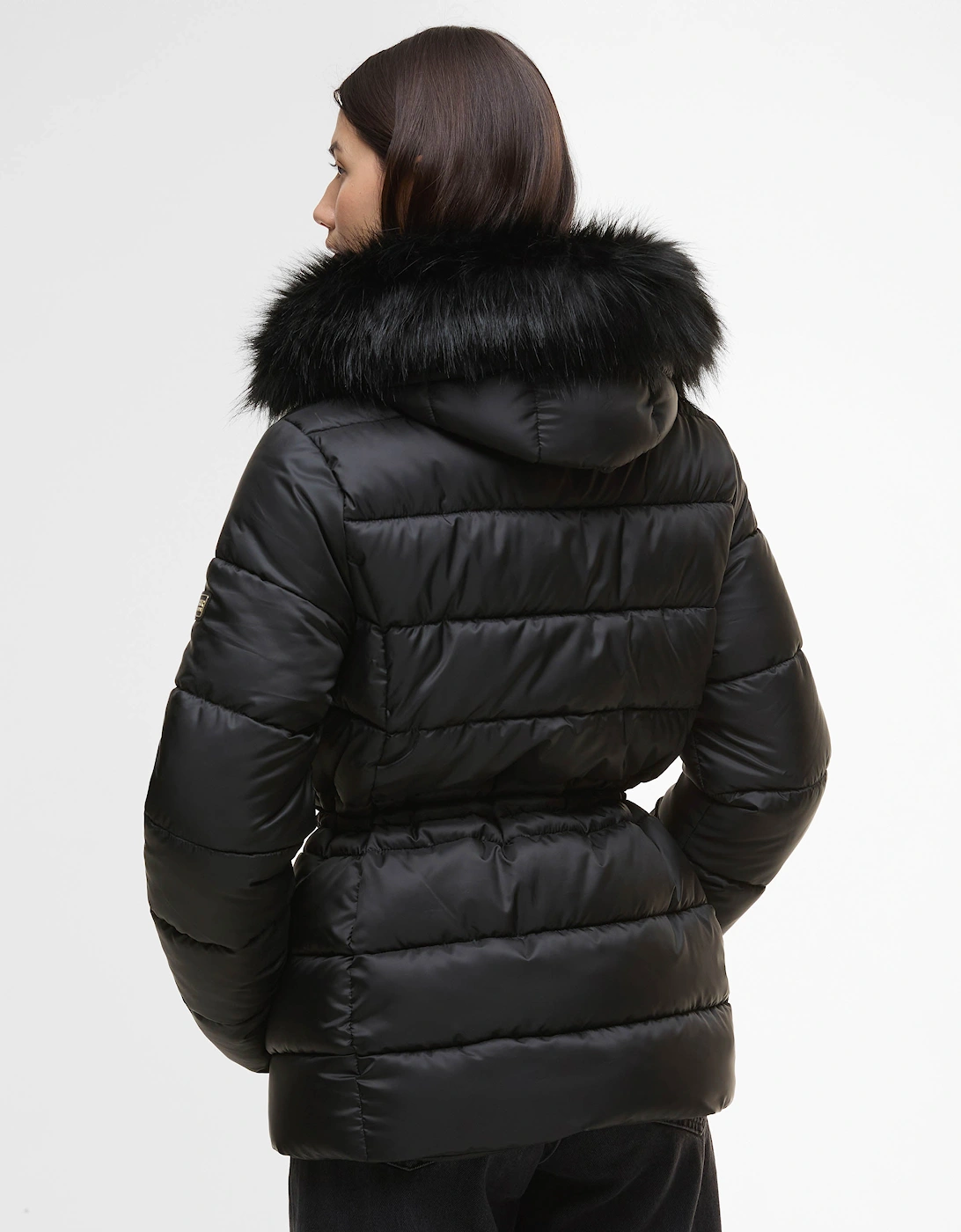Cher Womens Puffer Jacket - Black