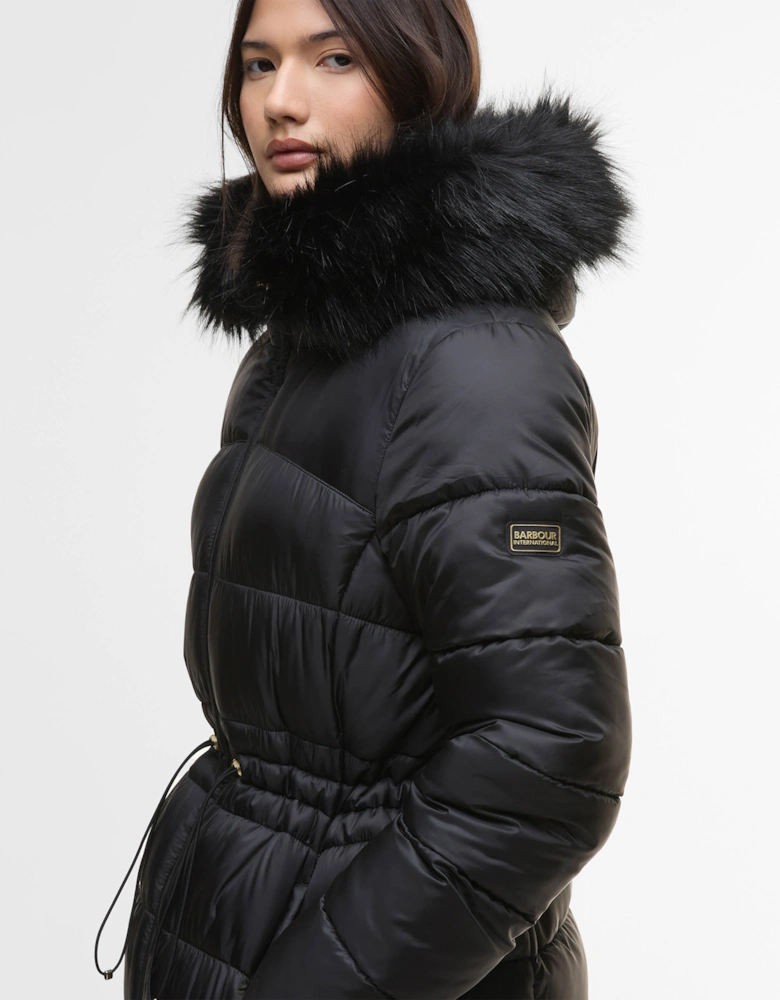 Anastasia Womens Puffer Jacket - Black