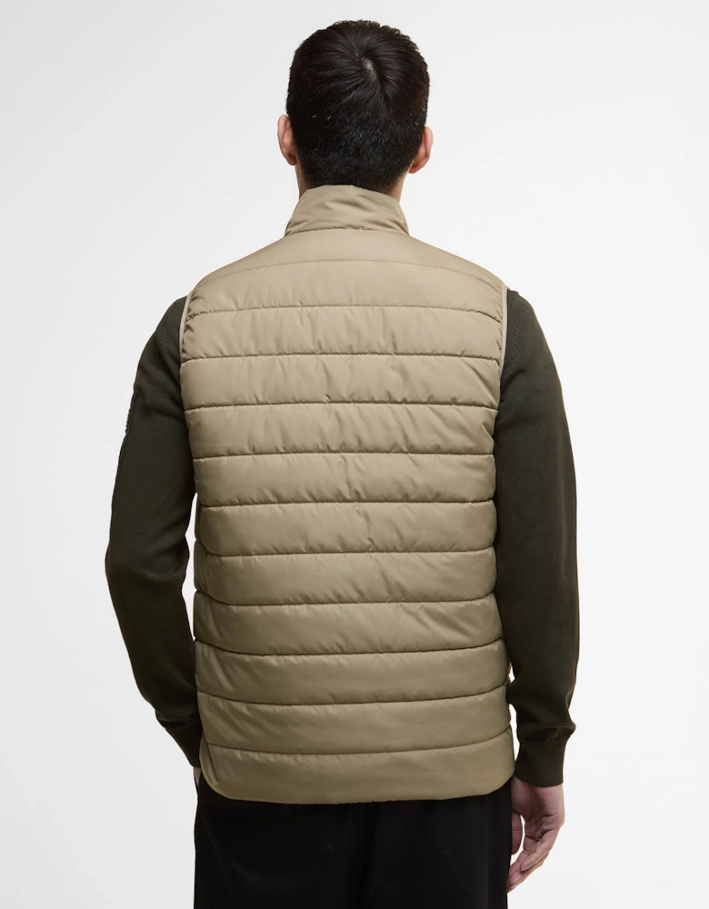 Aldon Mens Quilted Gilet - Brindle