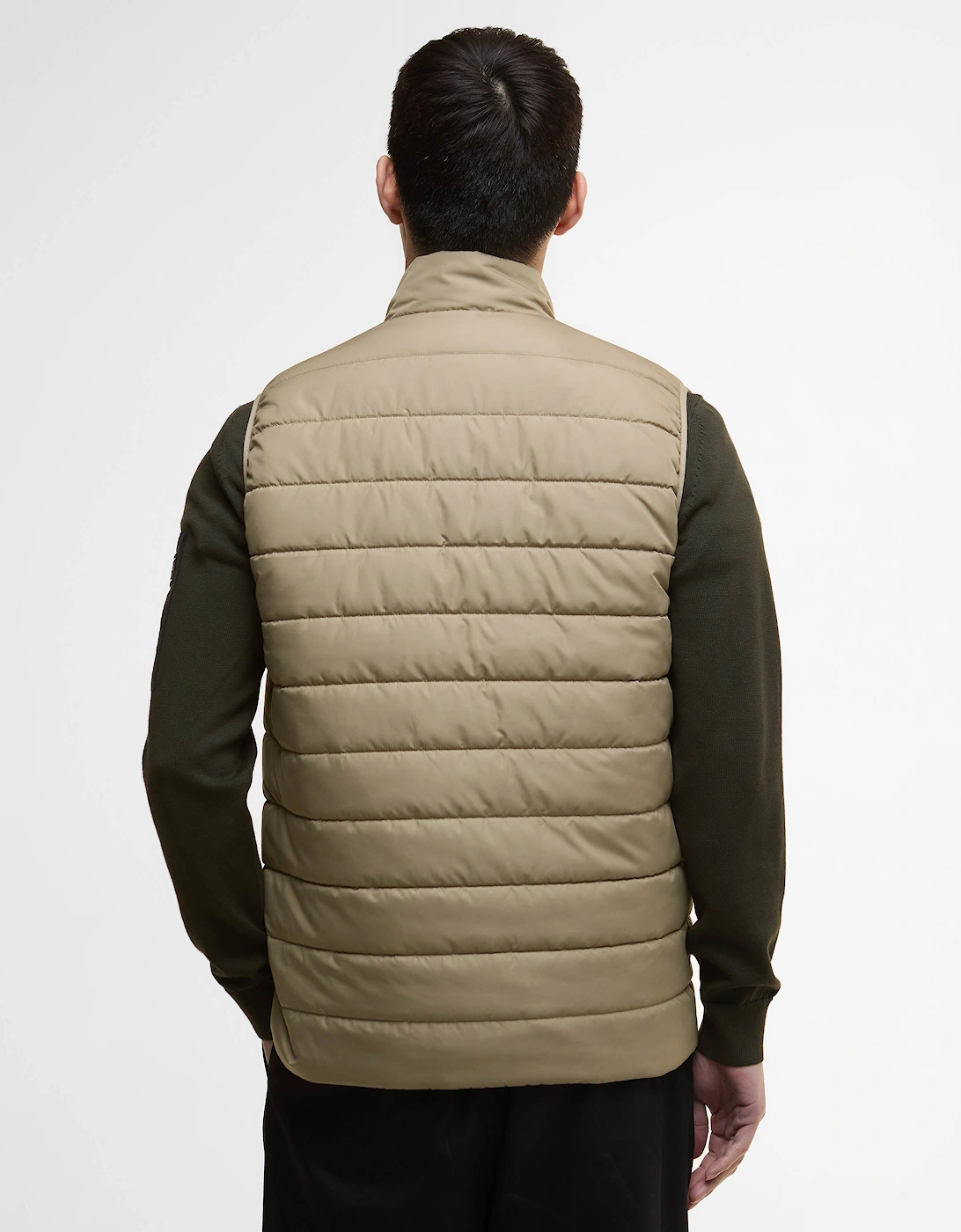 Aldon Mens Quilted Gilet - Brindle