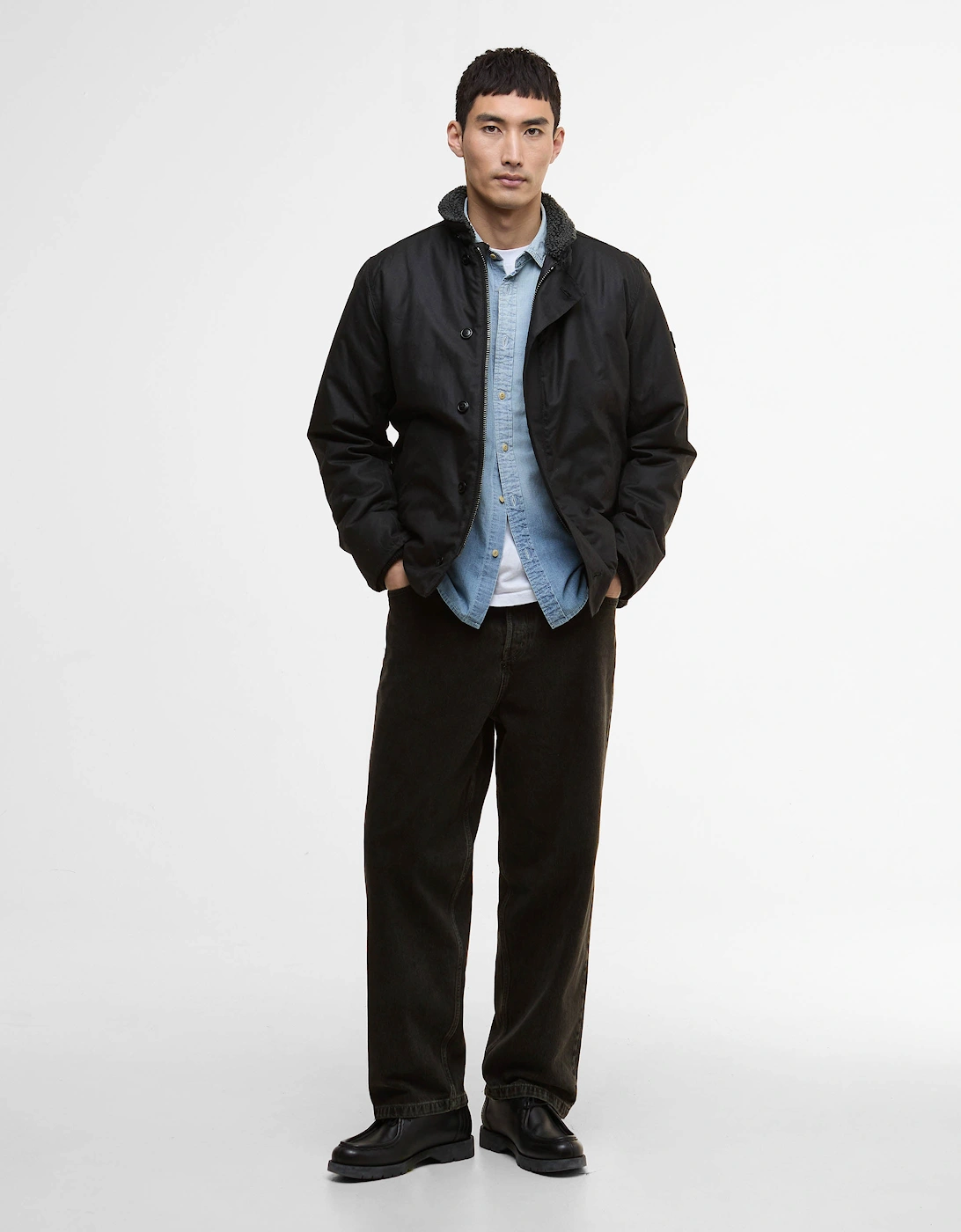 Mayburn Mens Wax Jacket - Black