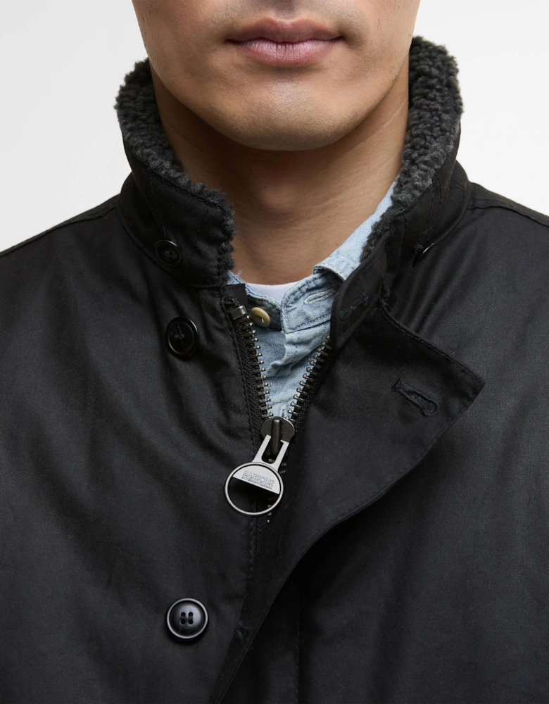 Mayburn Mens Wax Jacket - Black