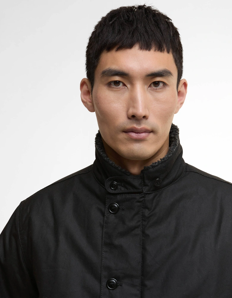 Mayburn Mens Wax Jacket - Black