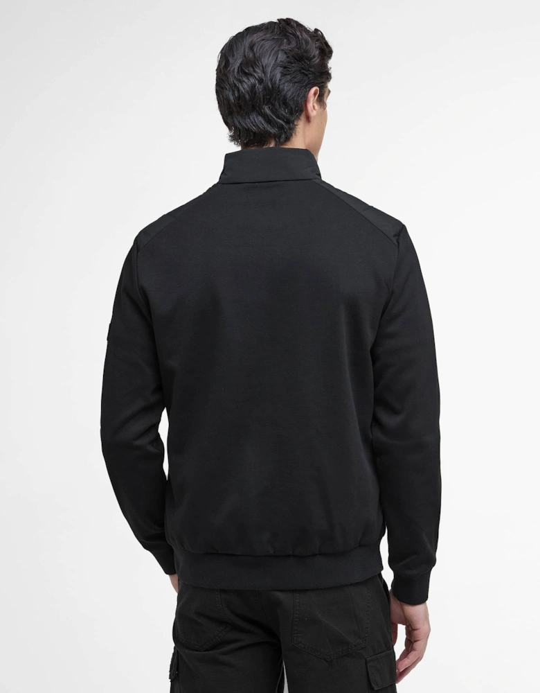 Collins Mens Baffle Quilted Sweat - Black