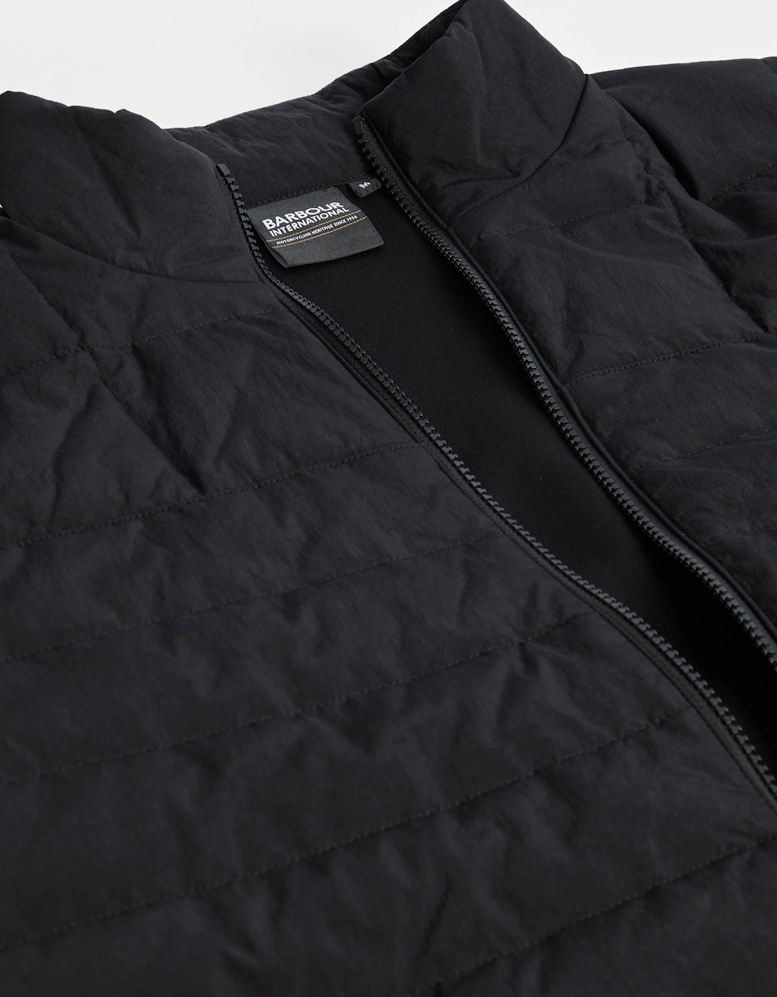 Collins Mens Baffle Quilted Sweat - Black