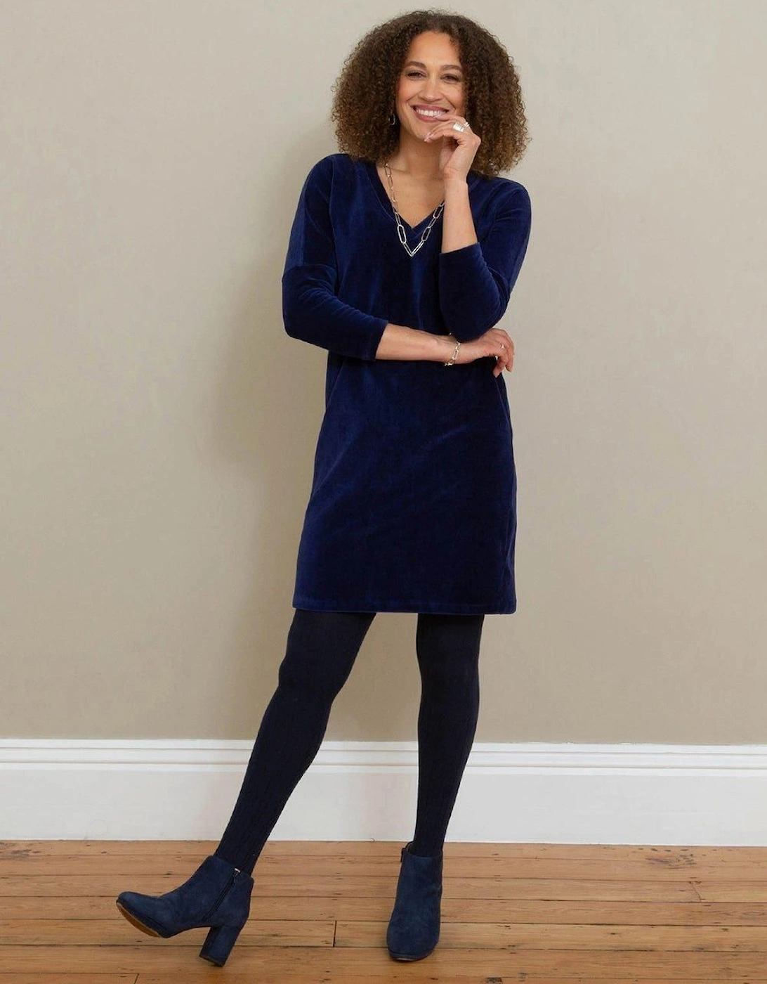 Corscombe Rib Cord Dress, 2 of 1