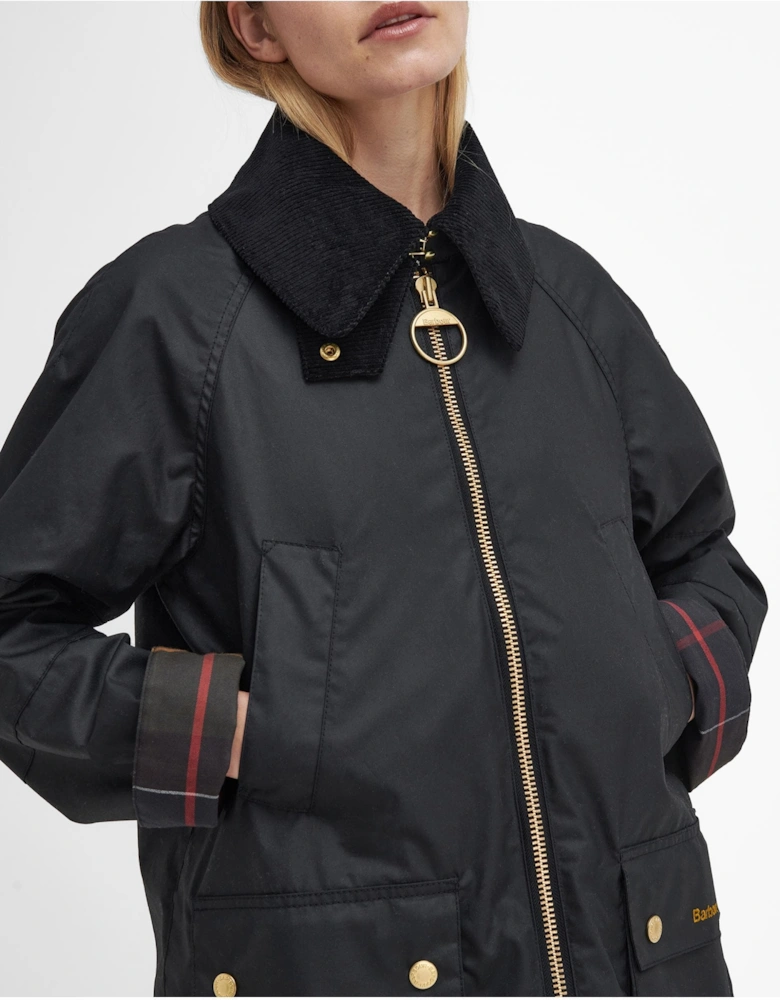 Allerston Womens Wax Jacket - Black/Classic