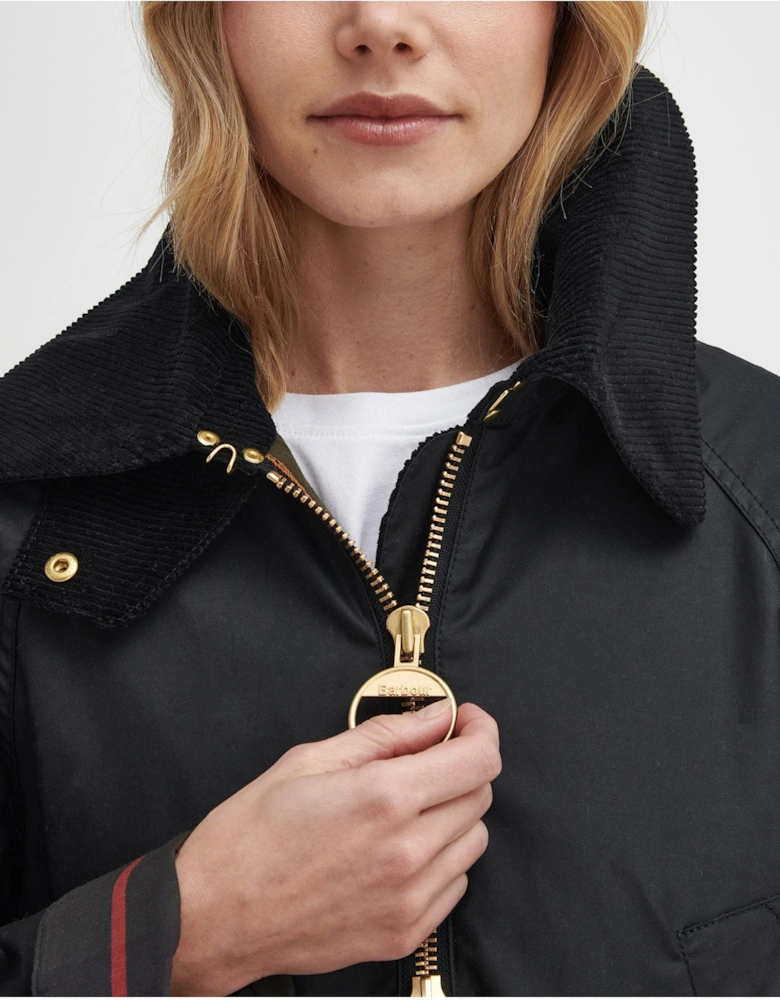 Allerston Womens Wax Jacket - Black/Classic
