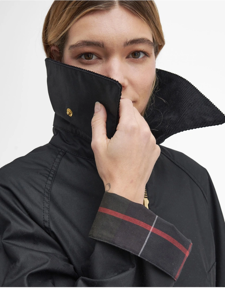 Allerston Womens Wax Jacket - Black/Classic