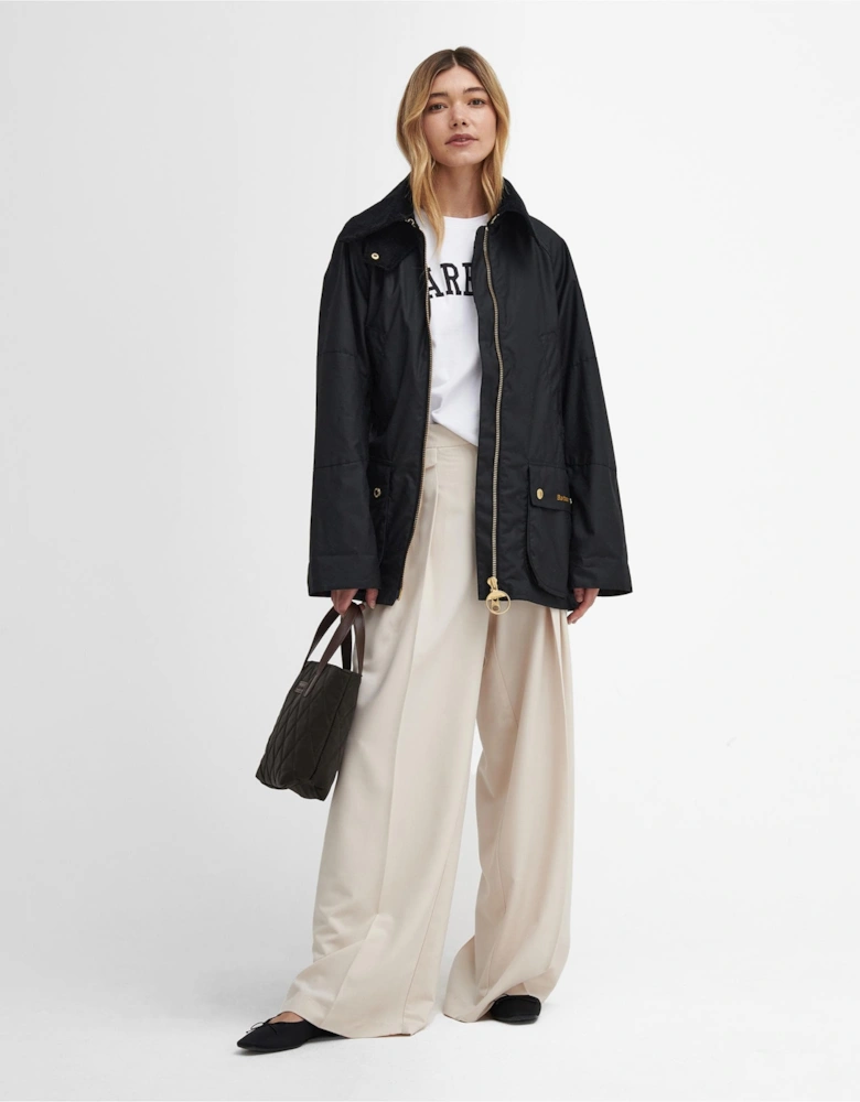 Allerston Womens Wax Jacket - Black/Classic