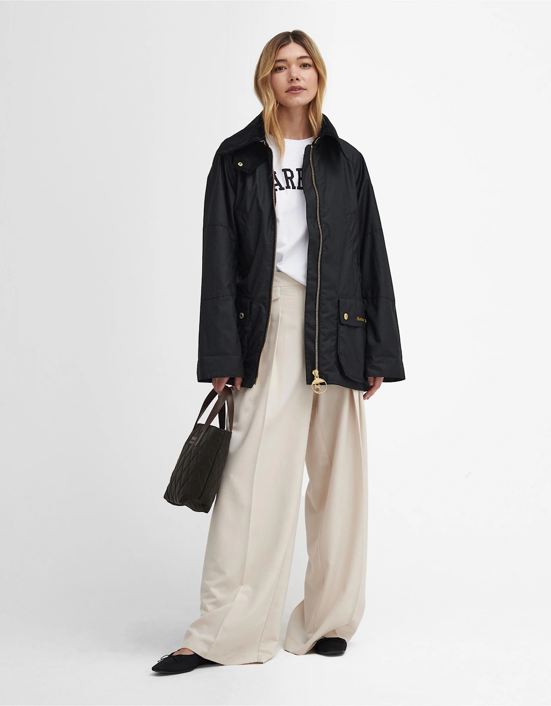Allerston Womens Wax Jacket - Black/Classic