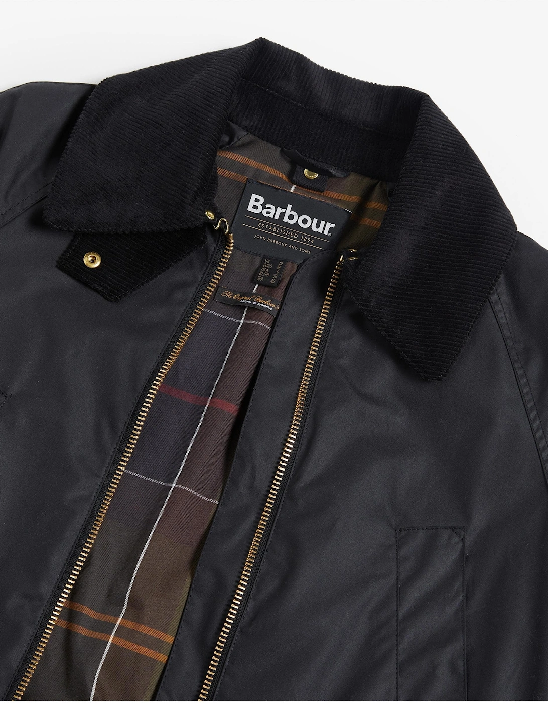 Allerston Womens Wax Jacket - Black/Classic