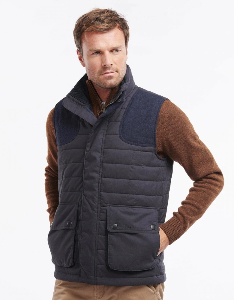 Bradford Mens Padded Gilet - Navy