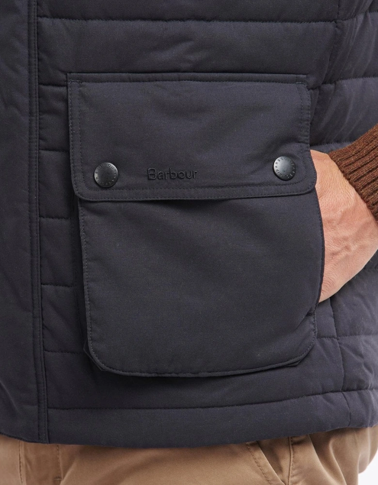 Bradford Mens Padded Gilet - Navy