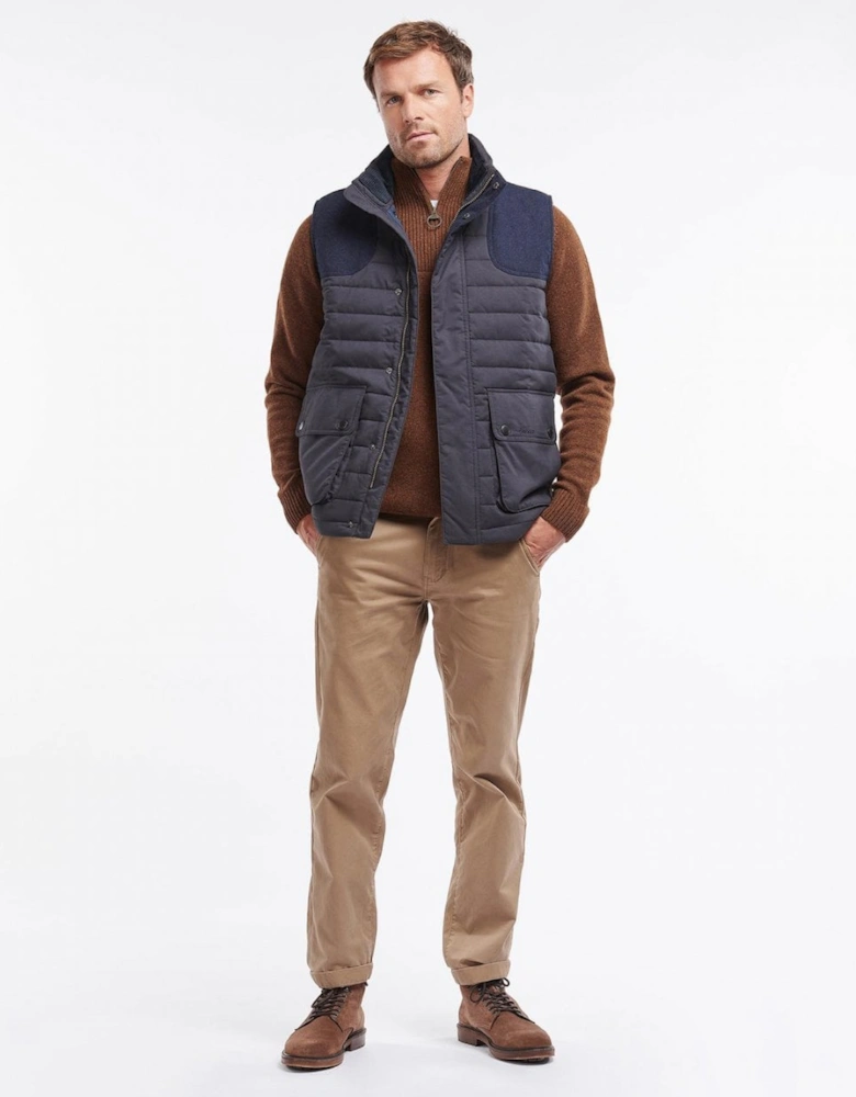 Bradford Mens Padded Gilet - Navy