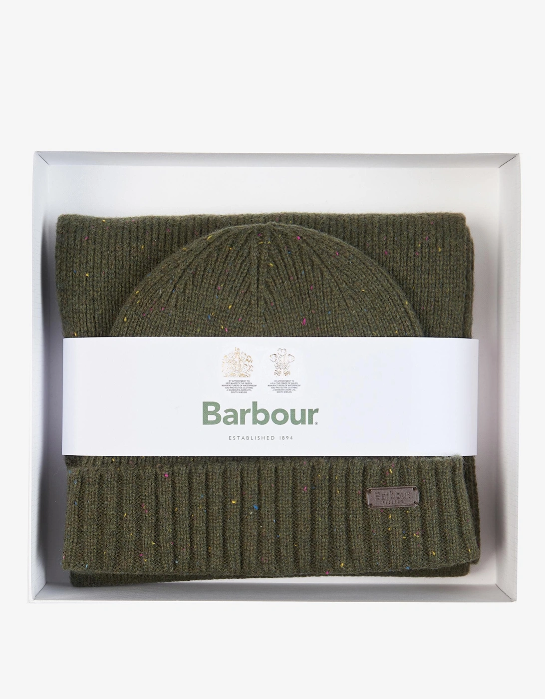 Carlton Fleck Beanie & Scarf Mens Gift Set - Olive, 8 of 7