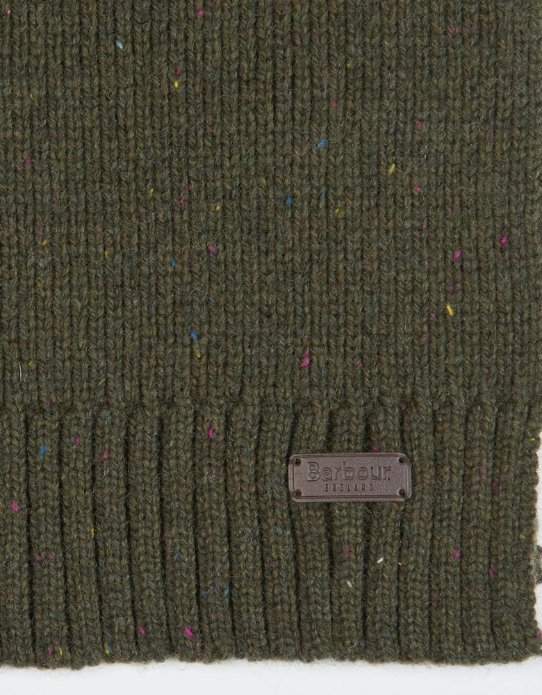 Carlton Fleck Beanie & Scarf Mens Gift Set - Olive