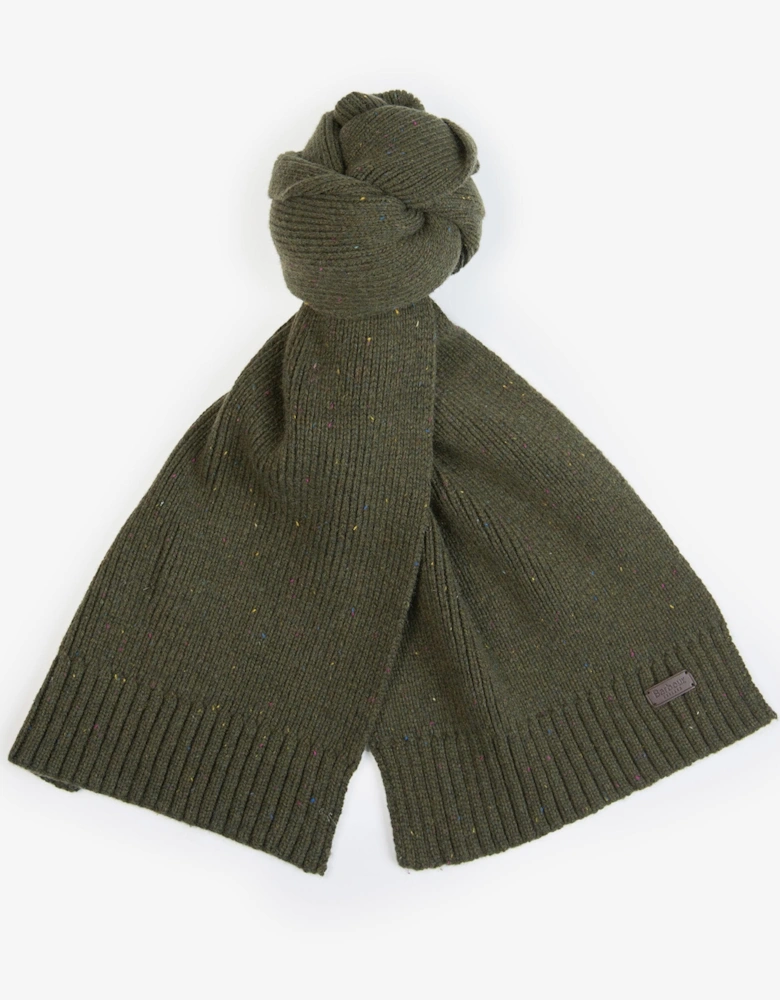 Carlton Fleck Beanie & Scarf Mens Gift Set - Olive