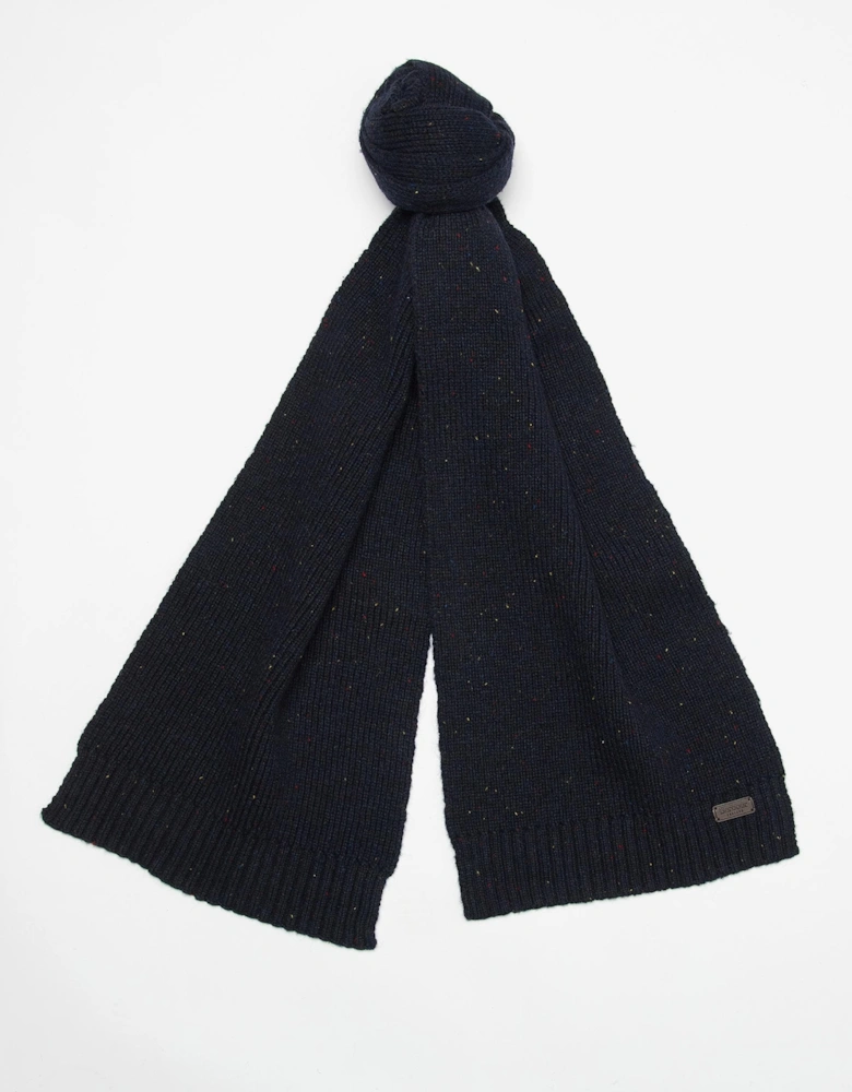 Carlton Fleck Beanie & Scarf Mens Gift Set - Navy