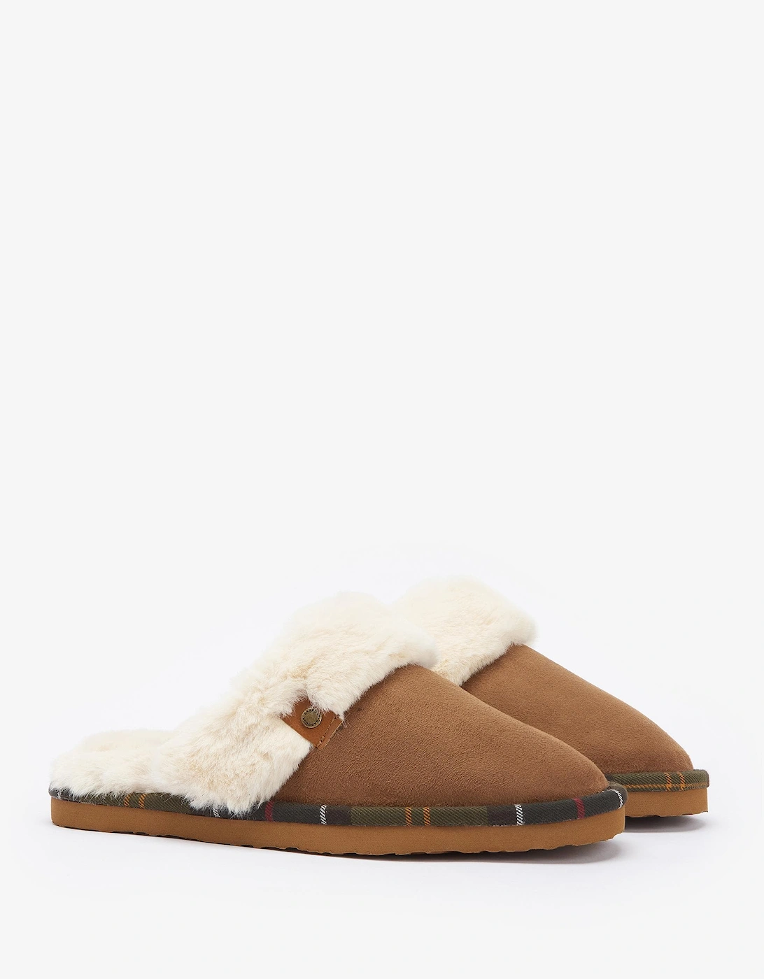 Women's Barbour Claudia Womens Mule Slippers - Camel - Brown - Size: 6
