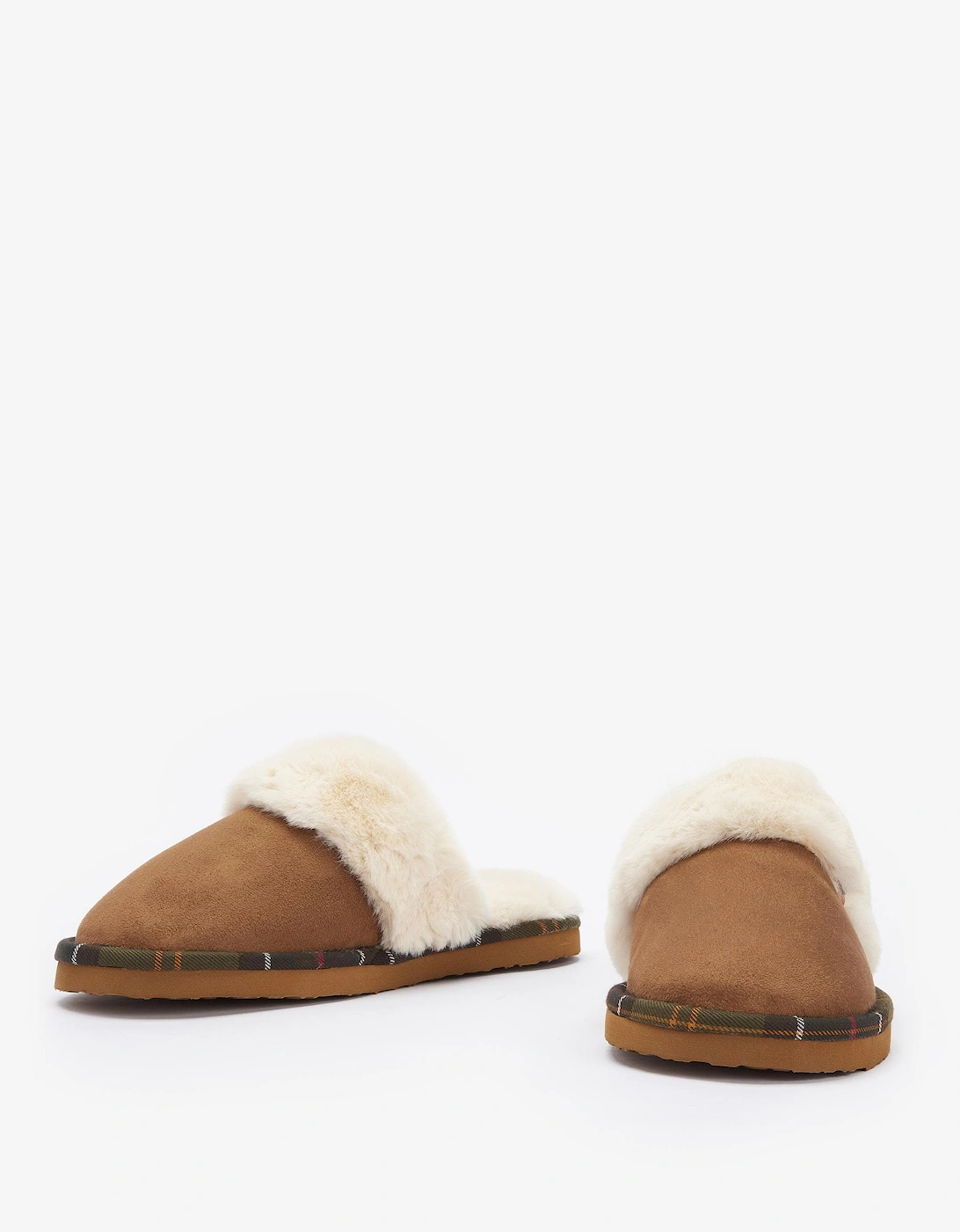 Claudia Womens Mule Slippers - Camel