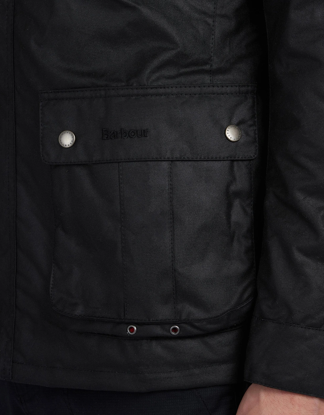 Duke Mens Wax Jacket - Black