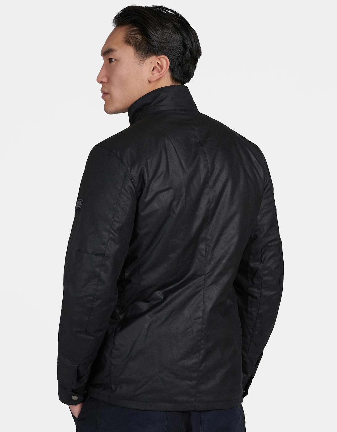 Duke Mens Wax Jacket - Black