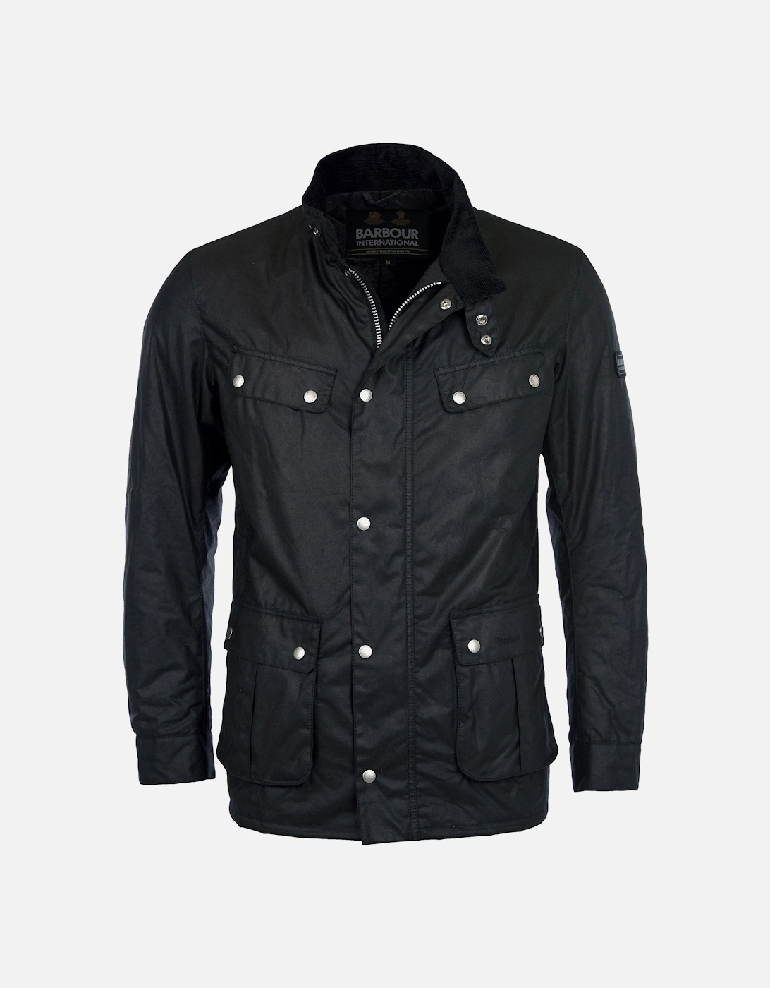 Duke Mens Wax Jacket - Black