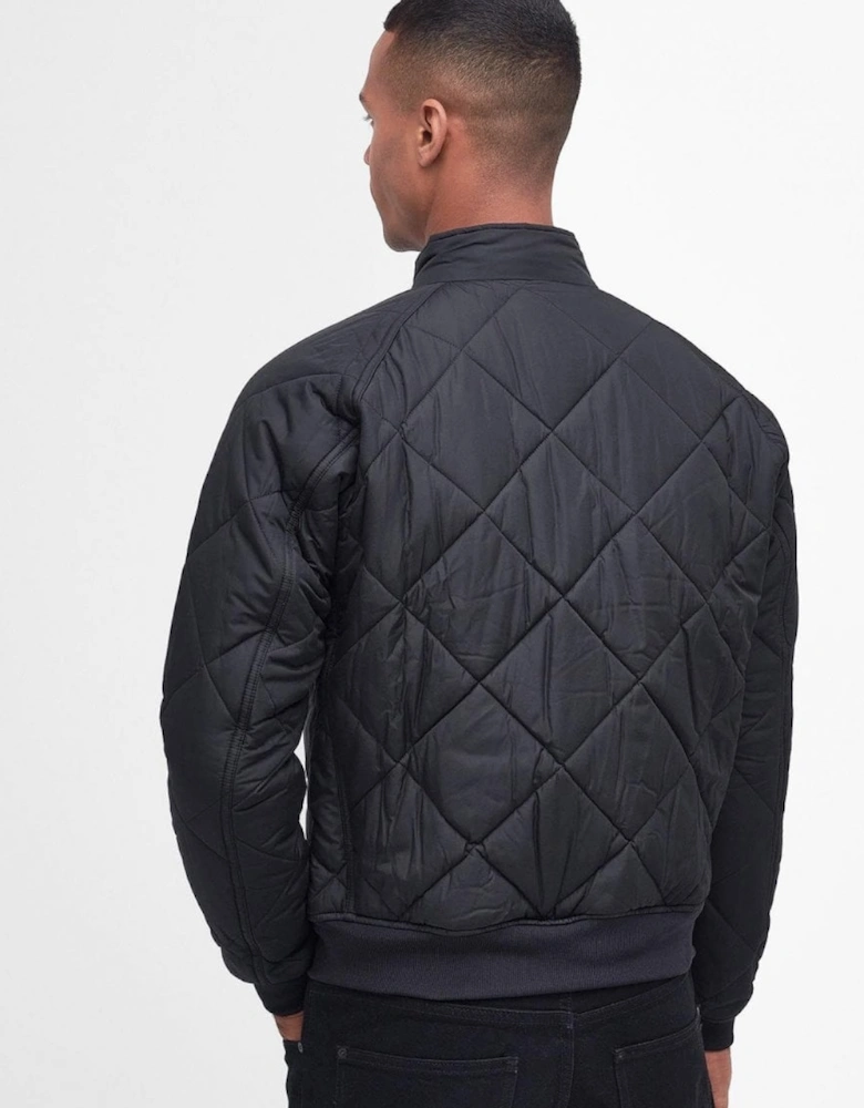 Quilted Merchant Mens Jacket - Black