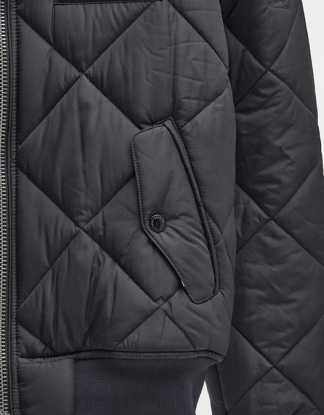 Quilted Merchant Mens Jacket - Black