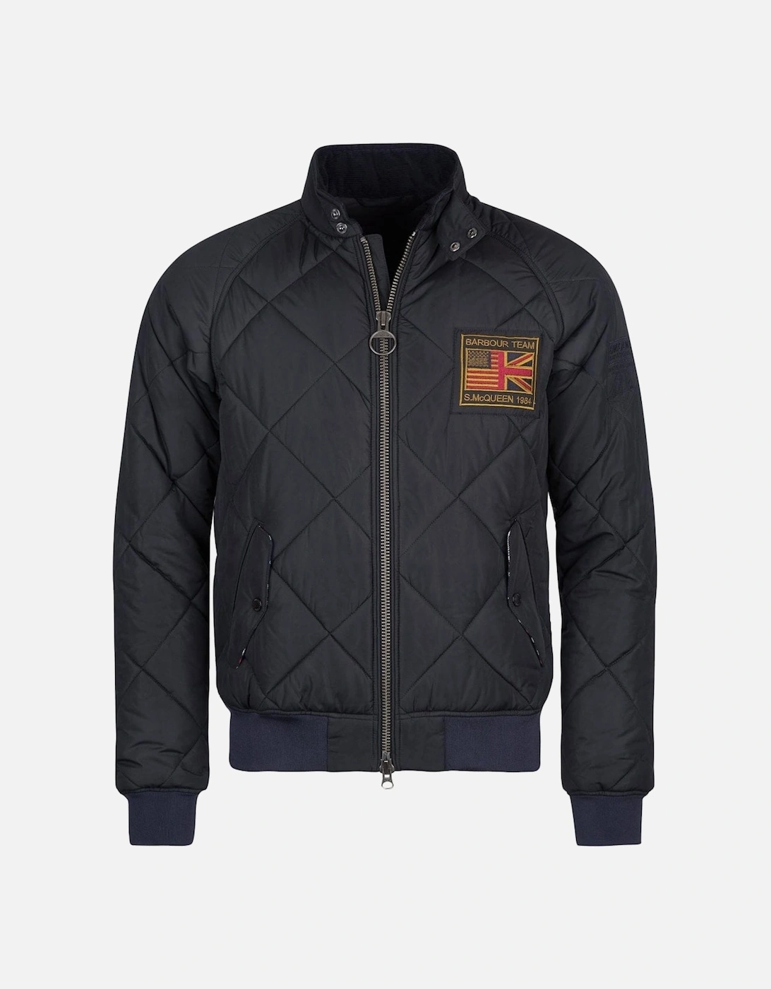 Quilted Merchant Mens Jacket - Black