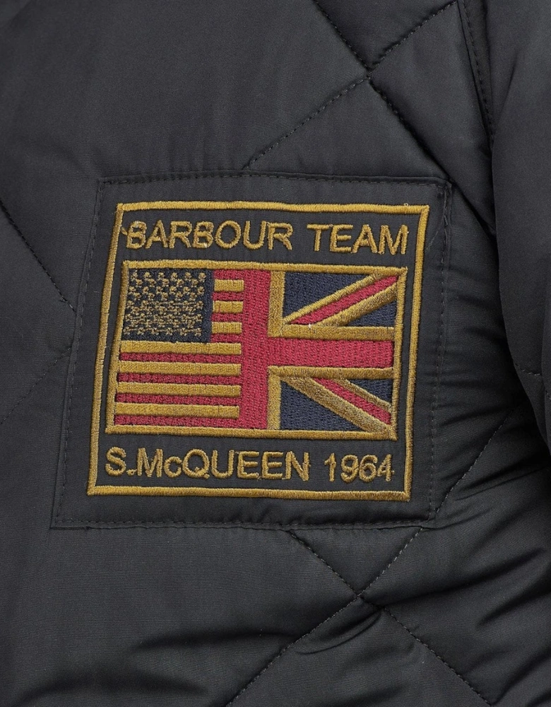 Quilted Merchant Mens Jacket - Black