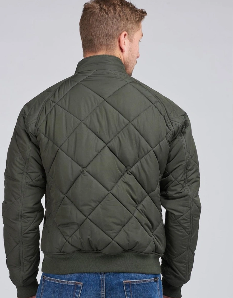 Quilted Merchant Mens Jacket - Sage