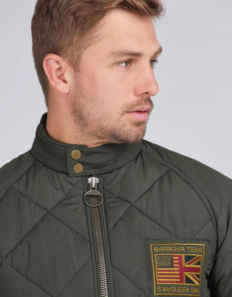 Quilted Merchant Mens Jacket - Sage