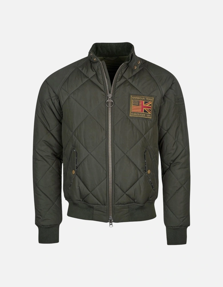 Quilted Merchant Mens Jacket - Sage