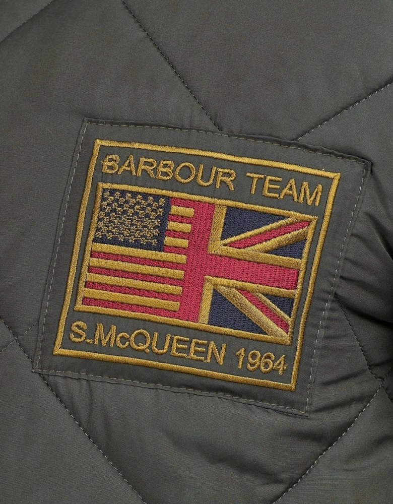Quilted Merchant Mens Jacket - Sage