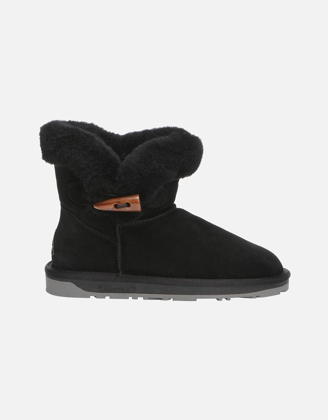 Real Sheepskin Robin Horn Toggle button Mini Boots with TPR Sole, 2 of 1
