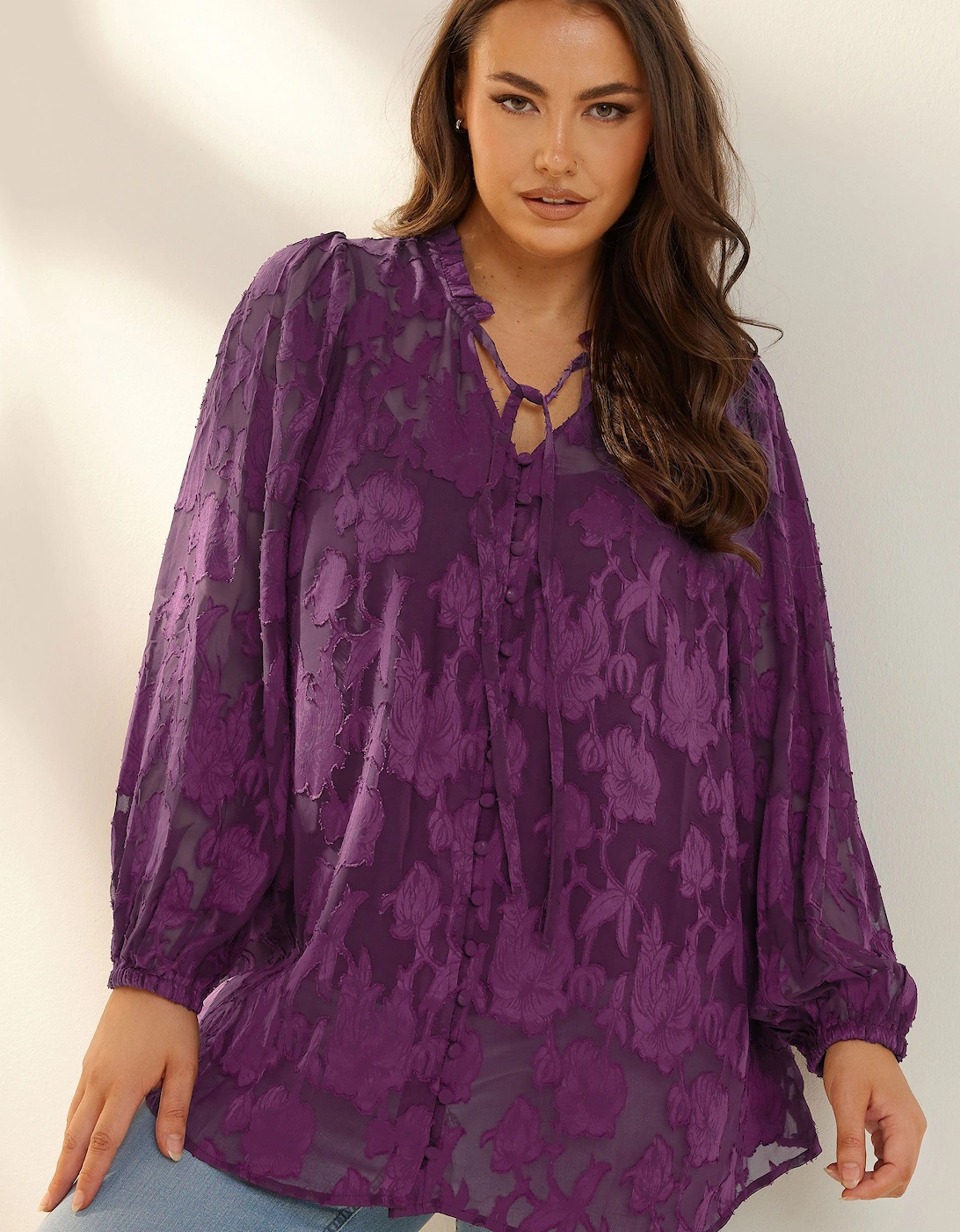 Tie Neck Blouse, 2 of 1
