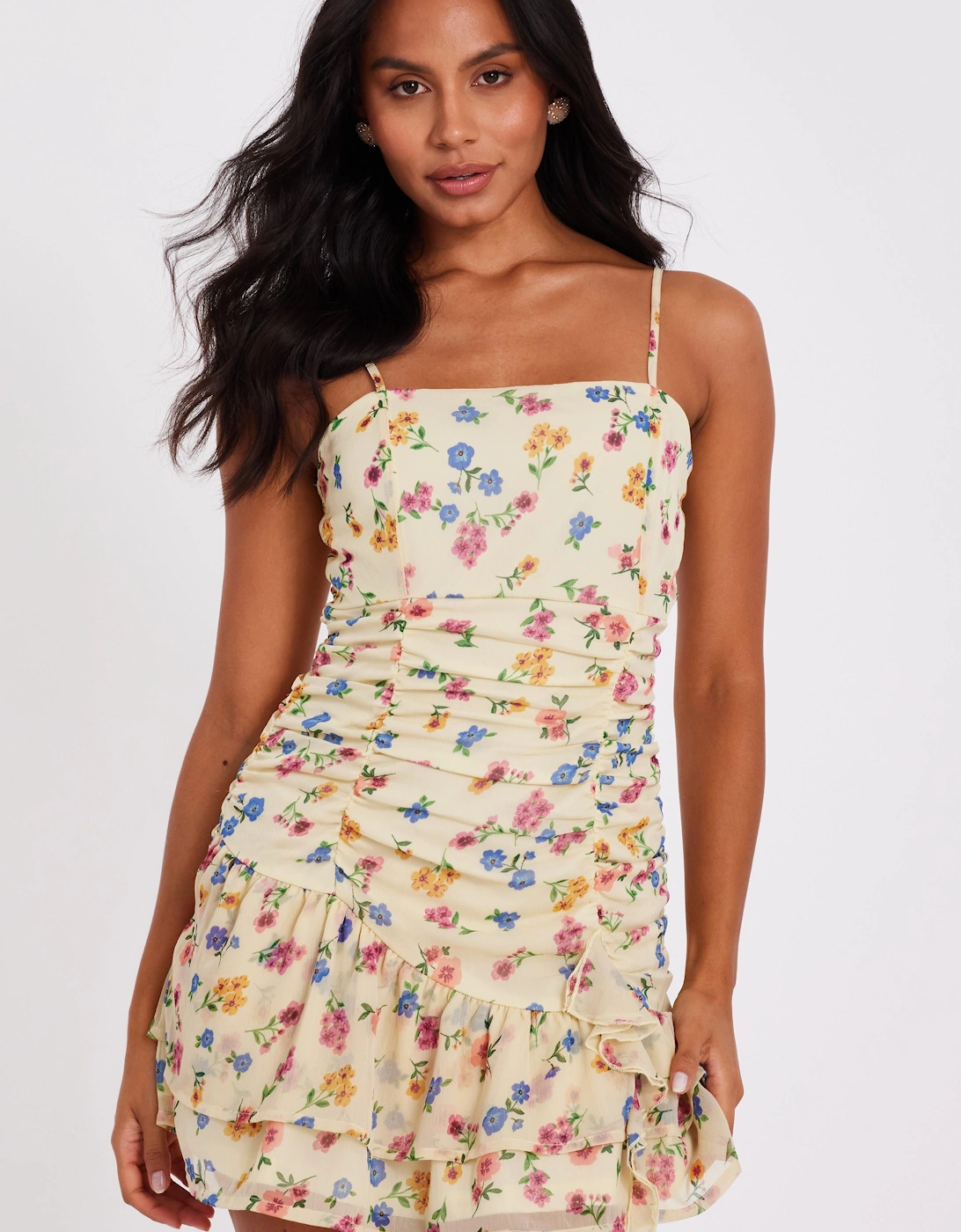 Lemon Floral Mini Dress, 2 of 1