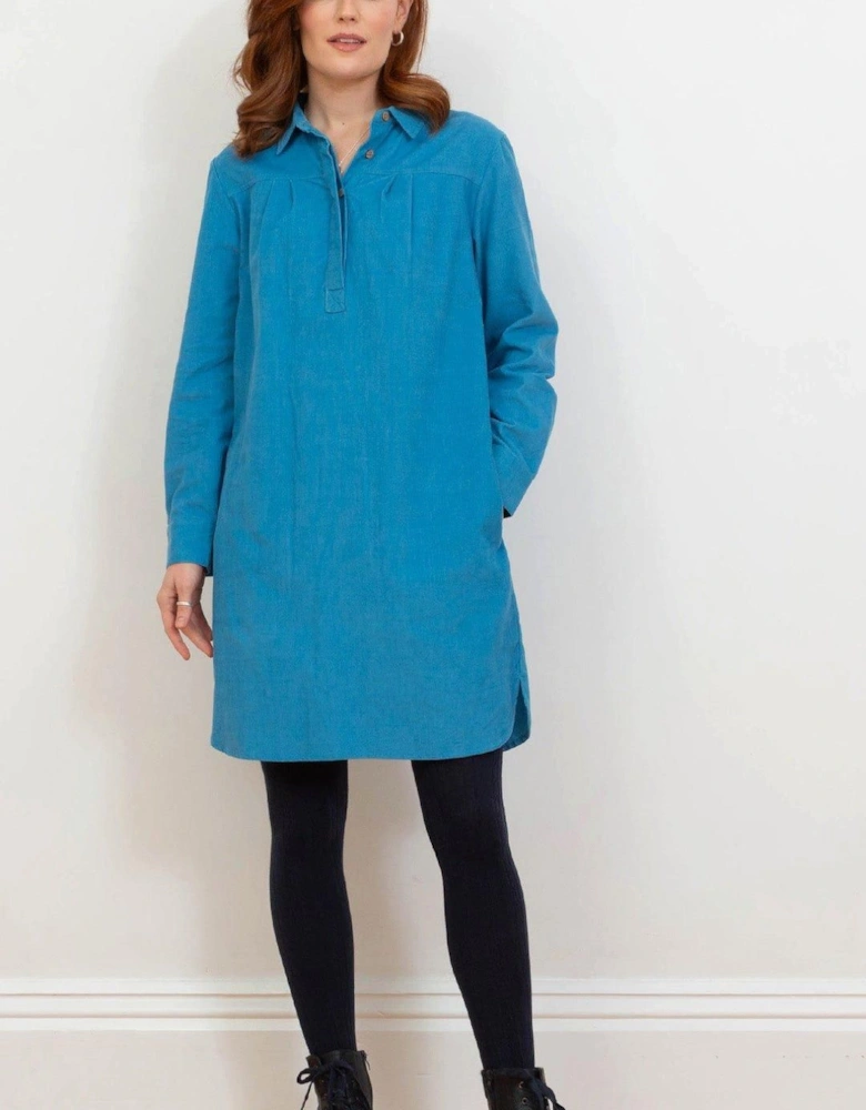 Mapperton Organic Cotton Cord Dress French Blue